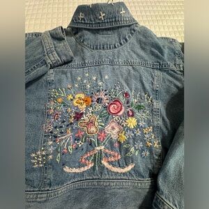 Vintage Gap Embroidered Denim Jacket
